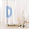 Deny Designs April Lane Art Block Monogram Shower Curtain - 2 of 3
