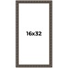 PosterPalooza | 16x32 Modern Bamboo Picture Frame, UV Acrylic, 5 Finishes - 2 of 4