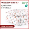 Luxury Soft Premium Christmas Duvet Cover Set - Zipper Closure & Matching Pillow Shams - CGK Linens - 2 of 4
