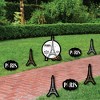 Big Dot of Happiness Stars Over Paris - Yard Sign and Outdoor Lawn Decorations - Parisian Themed Party Yard Signs - Set of 8 - 2 of 4