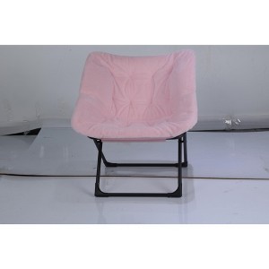Saucer Chair, Lounge Chair - XL Foldable Faux Fur Floor Seat, Non-Slip Base for Stability, Accent Chair - 1 of 4