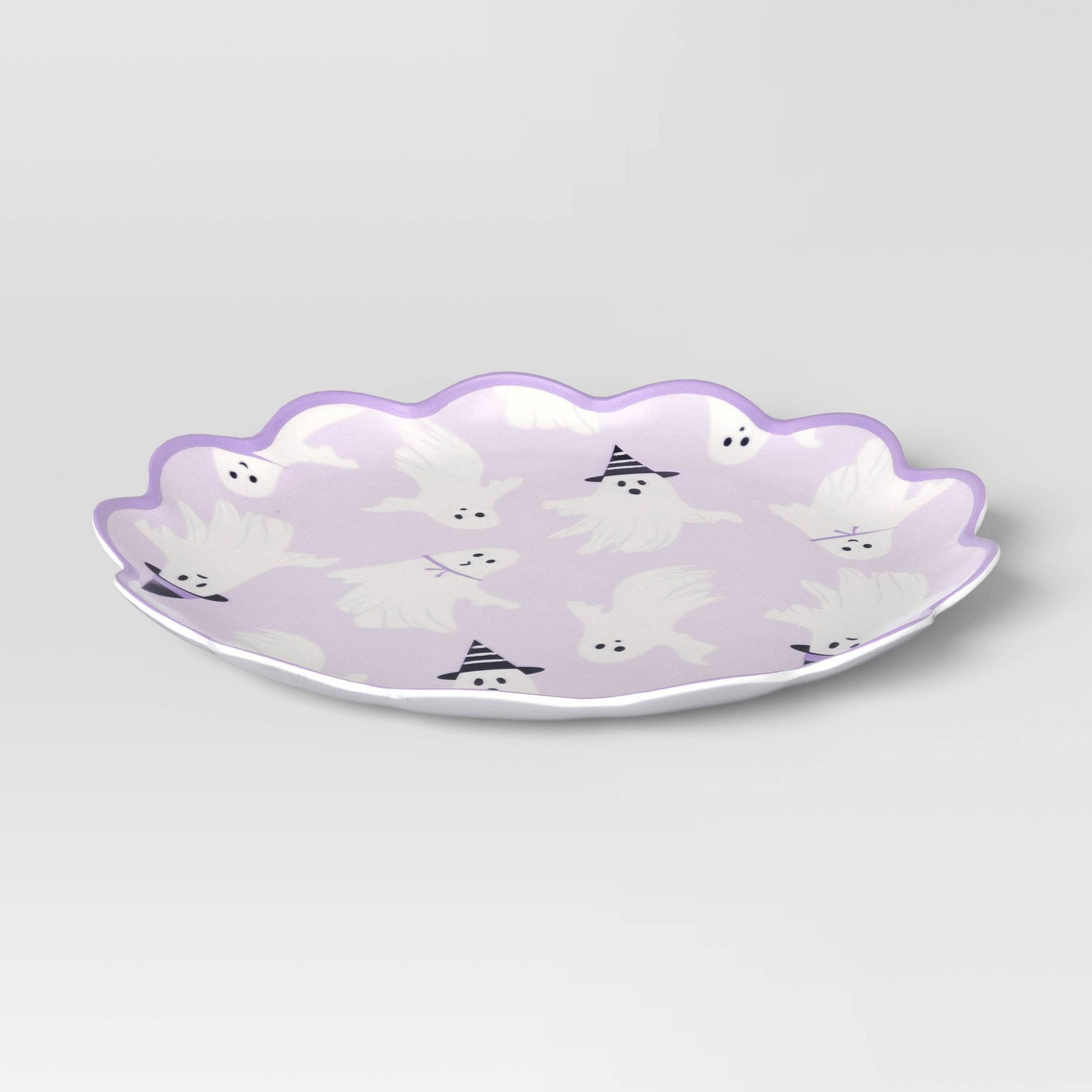 10.5" Halloween Melamine Novelty Ghosts Dinner Plate - Hyde and EEK! Boutique™