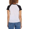 Women's TWO TONE V NECK RAGLAN TEE - GOLDIE - 2 of 2