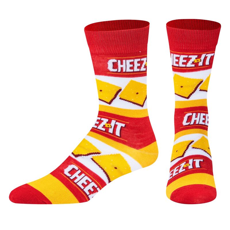 Crazy Socks, Cheez It & Ritz Crackers, Colorful Fun Snack Food Prints, Assorted, 2 of 6