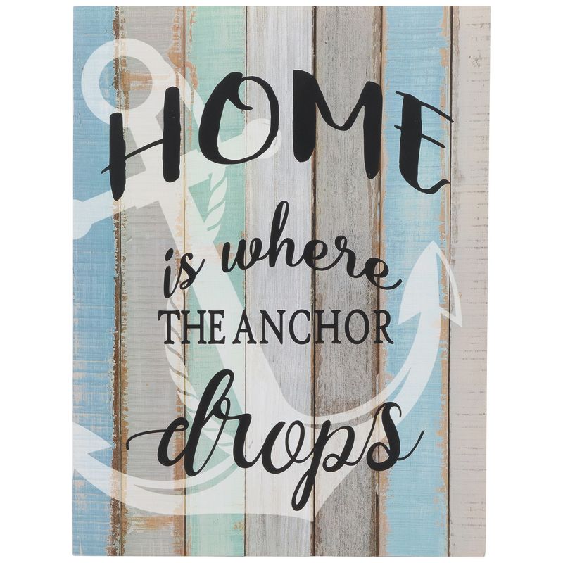 Northlight 16" Home is Where the Anchor Drops Wall Sign, 1 of 7