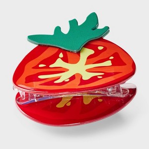 Tomato Claw Hair Clip - A New Day™ Red: Acrylic & Plastic, Food Pattern, All Hair Types - 1 of 3