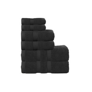 Home Weavers Elegance Essentials 550GSM 100% Cotton Zero Twist Super Absorbent Bath Towel Set - 1 of 4