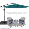 Best Choice Products 10ft Offset Hanging Outdoor Market Patio Umbrella w/ Easy Tilt Adjustment - 2 of 4