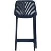 Meridian Furniture Mykonos Navy Outdoor Patio Stool (Set of 4) - 3 of 4