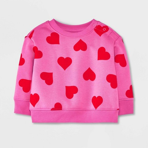 Baby Heart Sweater - Cat & Jack™ Cream : Target