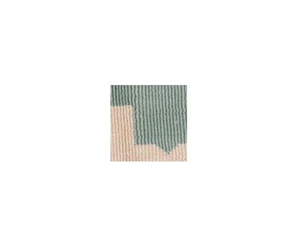 Corbyn 6'7" Round Indoor/Outdoor Rug - Aqua/Cream - Safavieh
