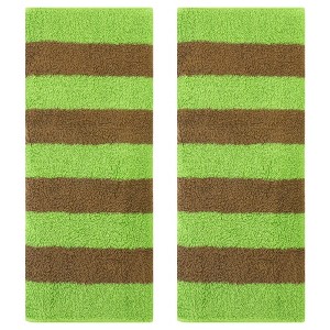 REGALWOVEN Cotton Soft Absorbent Stripe Pattern Bathroom Hand Towel 14" x 30" - 1 of 4