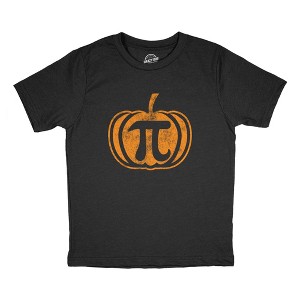 Youth Pumpkin Pi T Shirt Funny Math Shirt Pie Tee Thanksgiving Tee for Kids - Crazy Dog Youth T Shirt - 1 of 4