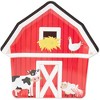 Blue Panda 48 Pcs Farm House Disposable Party Paper Plates Barnyard Animal Birthday Supplies Baby Shower - 4 of 4