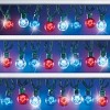 Collections Etc Set of 25 Patriotic Star Globe String Lights NO SIZE - 2 of 3