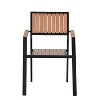 XINGHANZHENXUAN Gray 7-Piece Outdoor Extendable Dining Set with Flexible Seating for Patio, Garden, or Backyard - 4 of 4