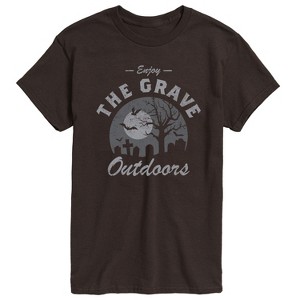 Men's - Instant Message - Enjoy The Grave Outdoors Short Sleeve Graphic T-Shirt - 1 of 4
