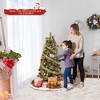 Tangkula 5/7.5/9 FT Artificial Xmas Tree w/ 1416 Branch Tips 560 Warm White LED Lights - 3 of 4
