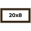 PosterPalooza | Panoramic Ornate Brown Picture Frame - UV Acrylic, Foam Board Backing, Hanging Hardware - 2 of 4
