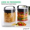 Prepara Evak Fresh Saver Short Airtight Containers, Large - Black Handle with Patented Twin-Valve System, BPA Free - Dishwasher Safe (2-Pack) - 2 of 4