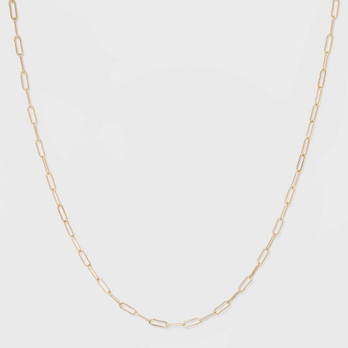 Refined Paperclip Chain 16 / Rose Gold