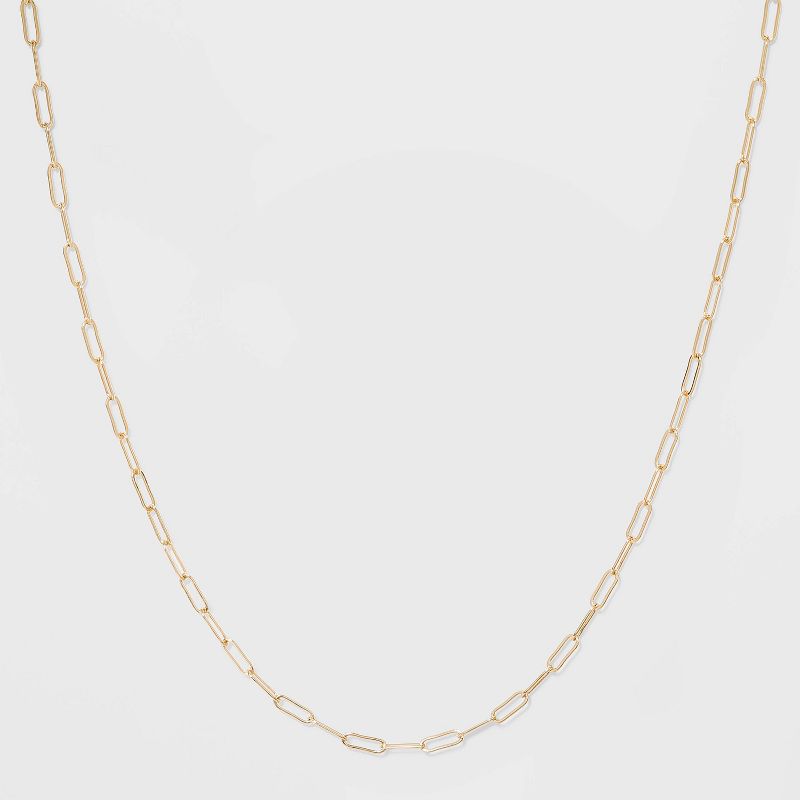 Paper Clip Chain Short Necklace - A New Day&#8482; Gold, 1 of 7
