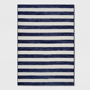 Outdoor Rug Worn Stripe- Threshold™ - 1 of 4