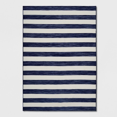 Navy deals outdoor rug