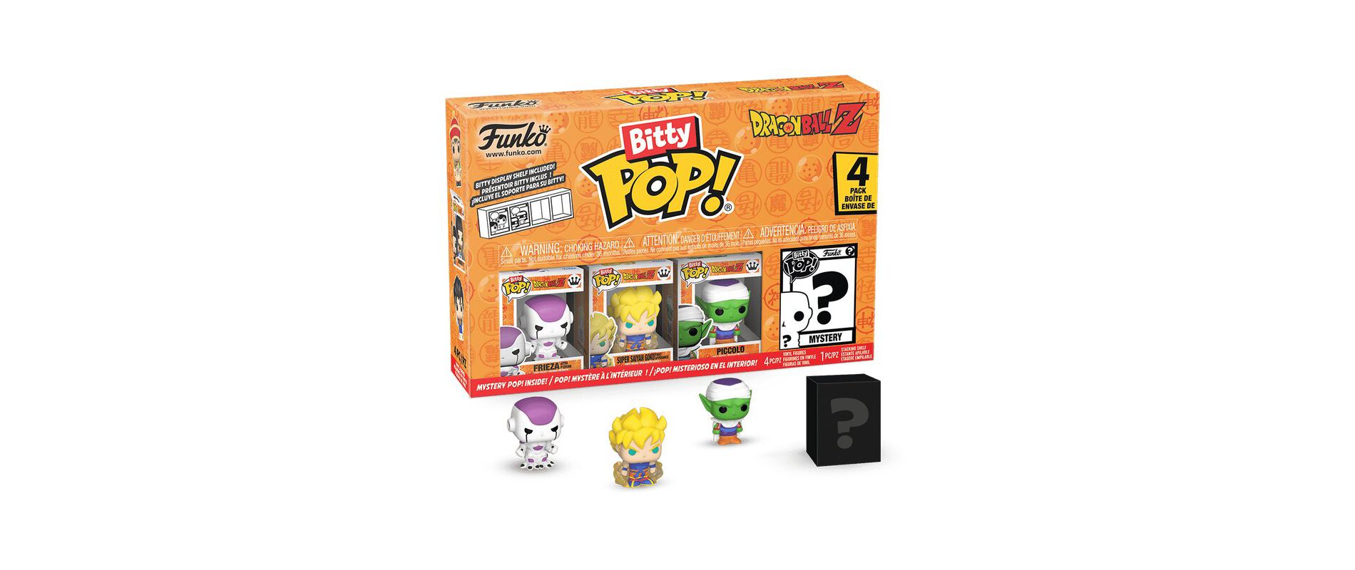 Funko Bitty POP Dragon Ball Z Series 4 - 4-Pack and A Surprise Mystery Mini Figure #73026