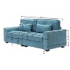 NicBex 79.5 Inch Modern 2-Seater Sofa with 2 Throw Pillows for Living Room,Apartment,Bedroom - 3 of 4
