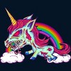 Men's Design By Humans Zombie Rainbow Unicorn By Dzuu Tank Top - 2 of 3