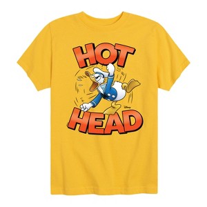 Boys' - Disney - Hot Head Donald Duck Short Sleeve Graphic T-Shirt - 1 of 4