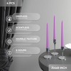 12 inch Taper Candles Set of 4 - Dripless and Smokeless Candle Unscented - Slow Burning Candle Sticks - 3 of 4