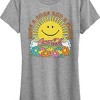 Women's - Coca-Cola - Have A Coke and Smile Retro Groovy Sun and Flowers Short Sleeve Graphic T-Shirt - 2 of 4