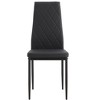 KWPZQEB Dining Chairs Set, Dining Room Chairs with Upholstered & High Back, Modern Armless Chairs for Living Room, Dining Room, Black - 2 of 4