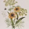 Slickblue Distressed Wooden Wall Sign with Bees, Yellow Flowers, and Find Me Where the Wild Flowers Grow - 2 of 3