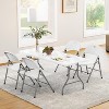 SKONYON 6ft Folding Table Portable Indoor Outdoor Picnic Party Dining Camping - 4 of 4