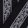 100% Cotton Medium Weight Floral Infinity Trim Bath Towel Set of 4 by Blue Nile Mills - 4 of 4