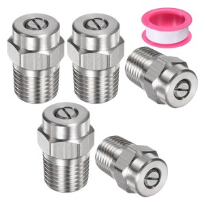 Unique Bargains Stainless Steel Durable Corrosion Resistant Pressure Washer Nozzles 5 Pcs - 1 of 4