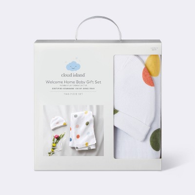 Hospital Muslin Swaddle Baby Blanket - Multi Dot - Cloud Island&#8482;