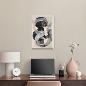 Art Remedy Slither Abstract Shapes Wall Art Framed - 1 of 4