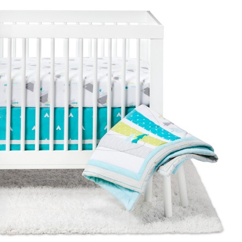 Crib Bedding Set Adventure Awaits 4pc Cloud Island Blue Target