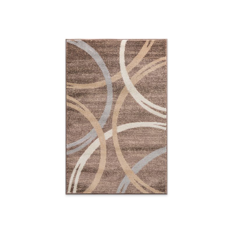 World Rug Gallery Contemporary Abstract Circles Design Area Rug, 1 of 9