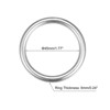 Unique Bargains Hanging Hardware 316 Stainless Steel Welded O-Rings 2 Pcs - 2 of 4