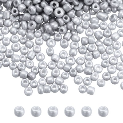 Unique Bargains Loose Craft DIY Earring Necklace Making Glass Round Beads 6000 Pcs