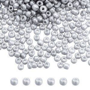 Unique Bargains Loose Craft DIY Earring Necklace Making Glass Round Beads 6000 Pcs - 1 of 4