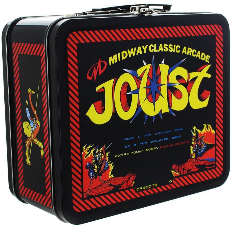 Crowded Coop, LLC Midway Classic Arcade Tin Lunch Box, Joust, 1 of 2
