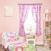 Everyday Kids Princess Storyland Drapes for Girls Bedroom Castles, Frogs and Chariots; 4-Pc Princess-Themed Kid Curtains and 2 Tiebacks - 2 of 4