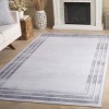 Malibu MBU824 Power Loomed Indoor Machine Washable Area Rug - Light Grey/Grey - 4'x6' - Safavieh. - 2 of 4