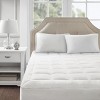 Infurnic Mattresses Overfilled Plush Soft Hypoallergenic Down Alternative Waterproof Mattress Pad for Comfortable Sleep, White, 75"*39"*0.8" - 3 of 4